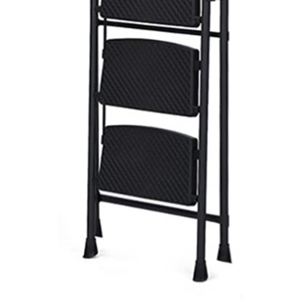 Unbranded 8 ft. Iron 5-Step Ladder with Non-Slip Wide Pedals Reach, Soft Handle, 440 lbs. Capacity Steel Ladder (2)