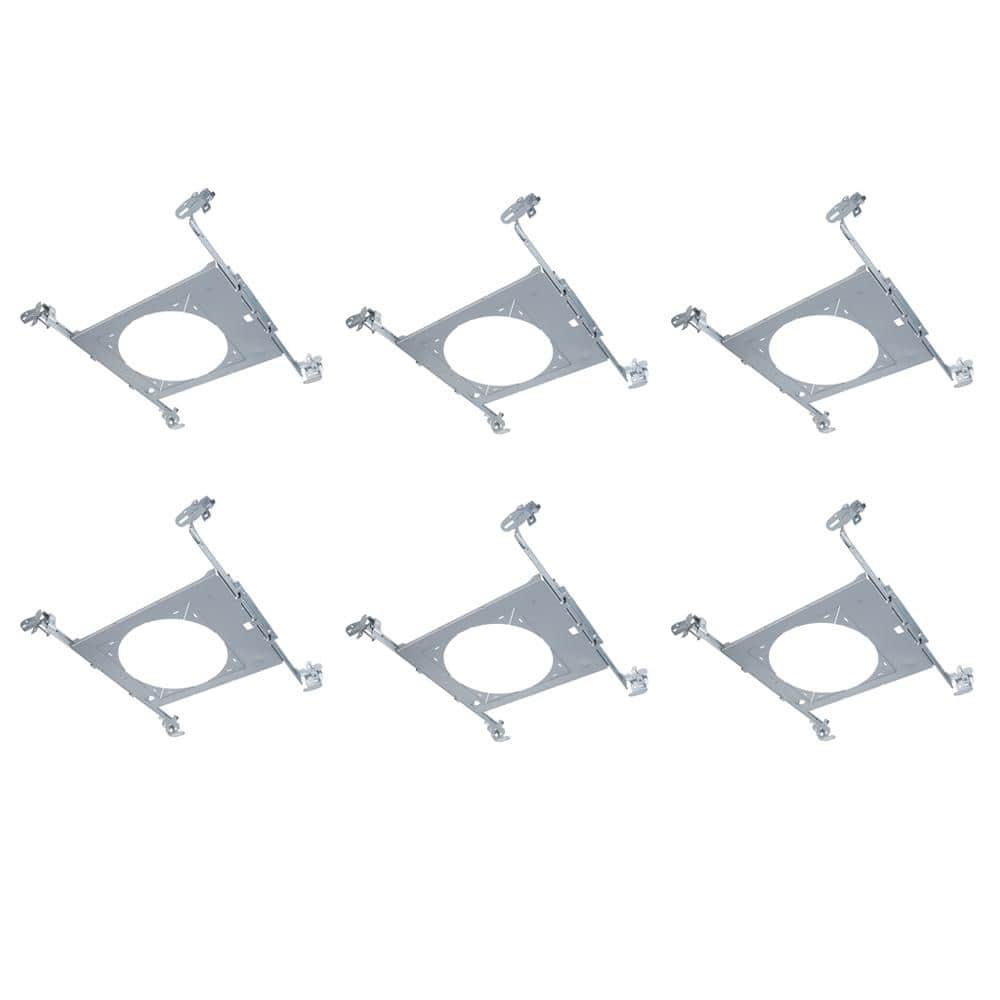 HALO HL 6 in. Mounting Frame for Round and Square Canless Recessed Fixtures (6-Pack) (2)