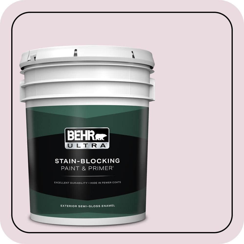 BEHR ULTRA 5 gal. #S120-1 Wine Pairing Semi-Gloss Enamel Exterior Paint & Primer