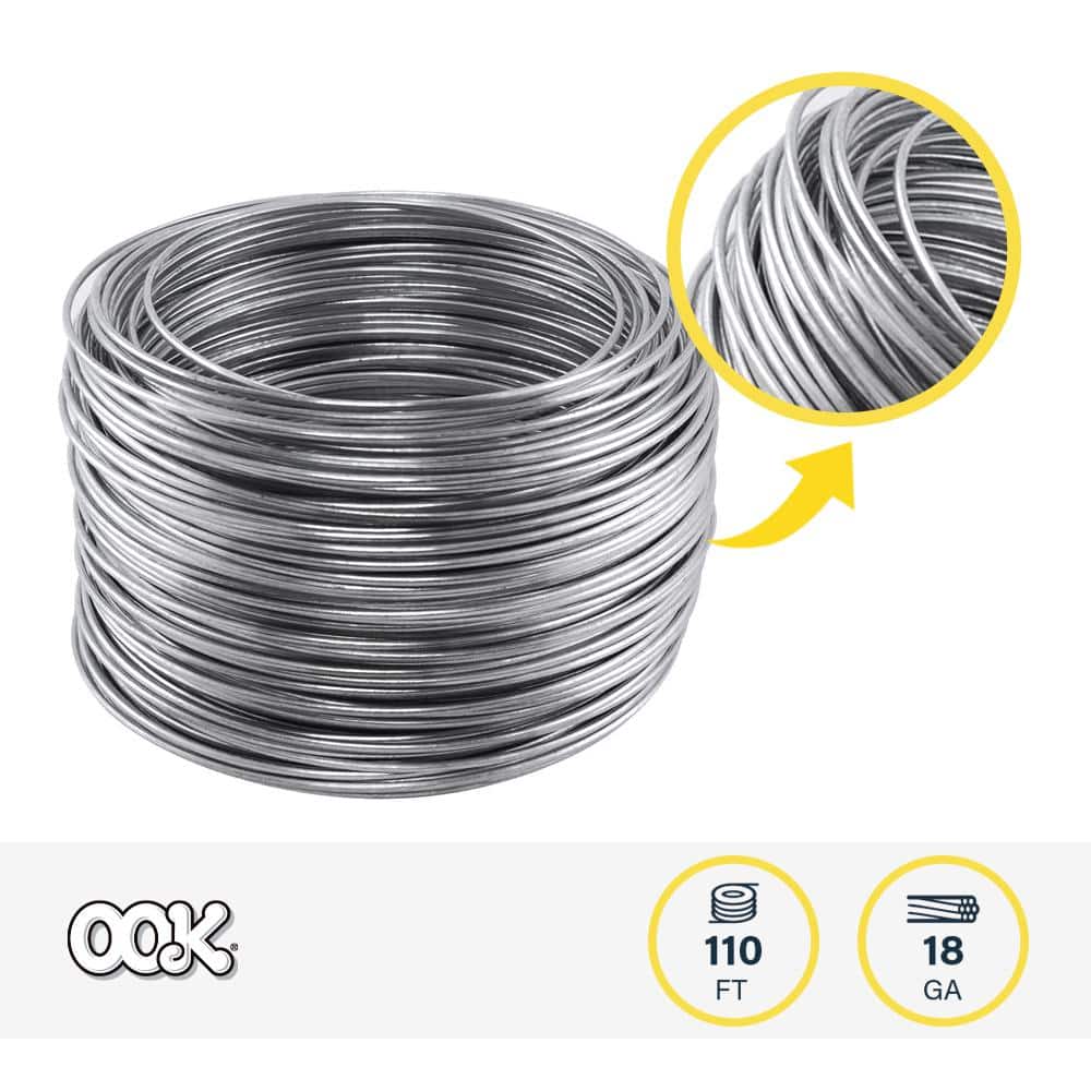 OOK 1/2 in. x 110 ft. 25 lb. 18-Gauge Galvanized Steel Wire (2)