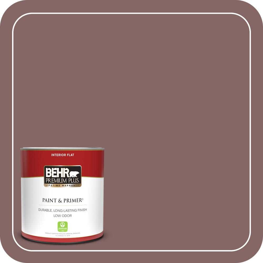 BEHR PREMIUM PLUS #130F-6 Brazil Nut Enamel Low Odor & Primer (1)