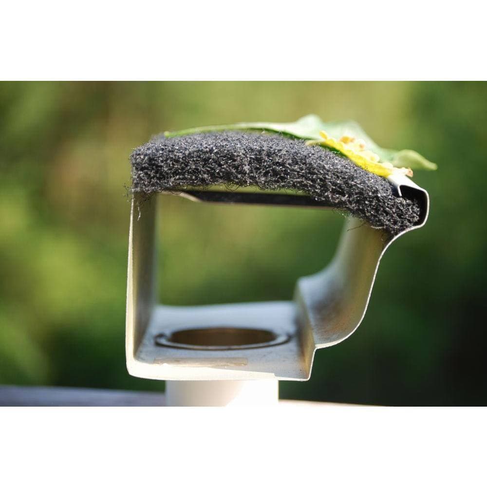 Leaf Shifter 4 ft. Black Fiber 5K Style Insert Gutter Guard (8-Box) (2)