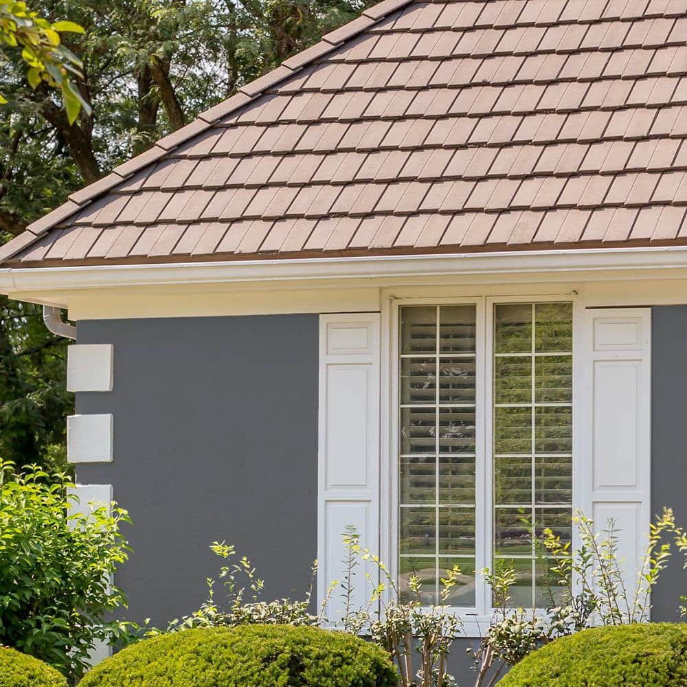 BEHR PREMIUM 1 gal. #PPU18-03 Antique Tin Elastomeric Masonry, Stucco and Brick Exterior Paint (4)