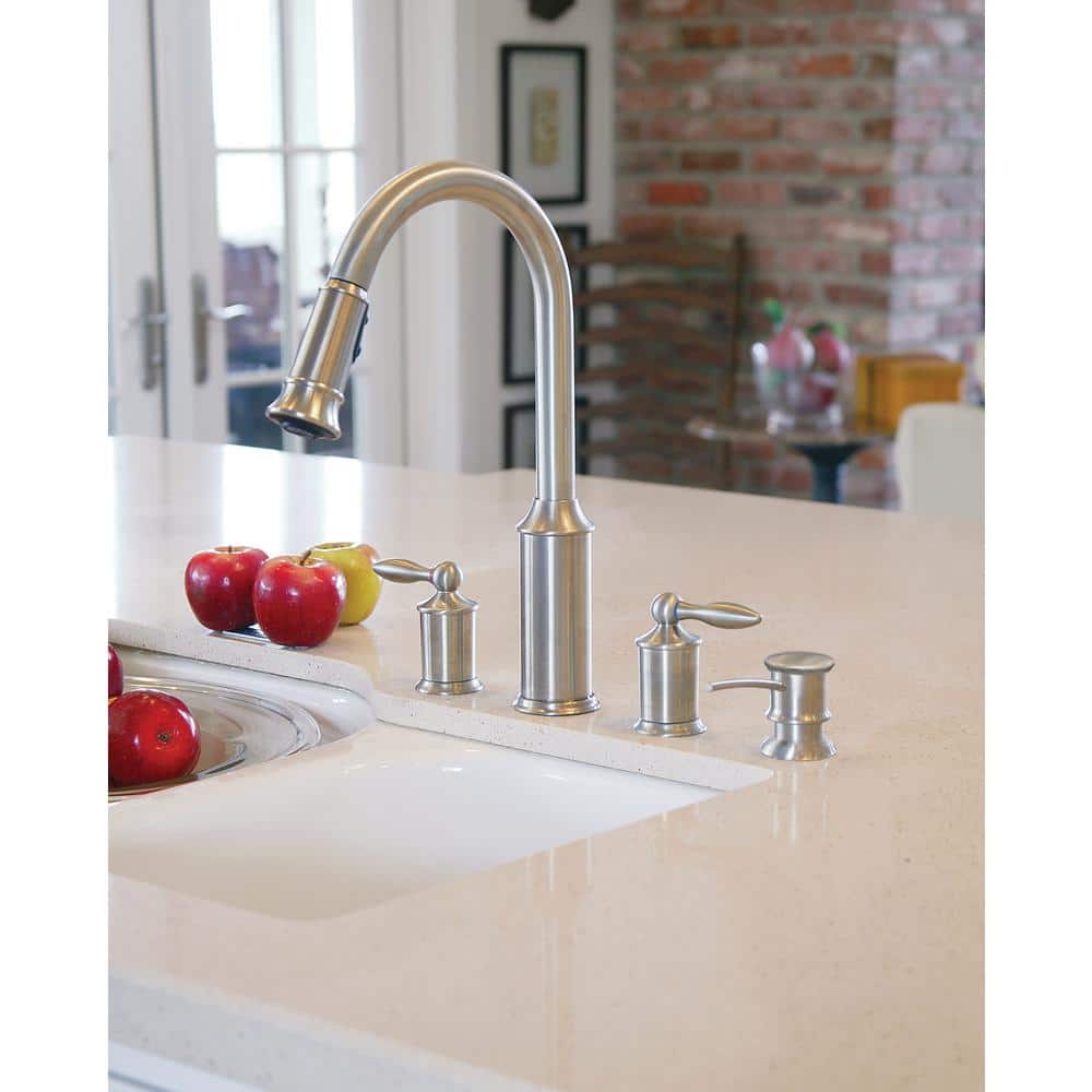 MOEN Soap/Lotion Dispenser in Spot Resist Stainless (2.56 in) (2)