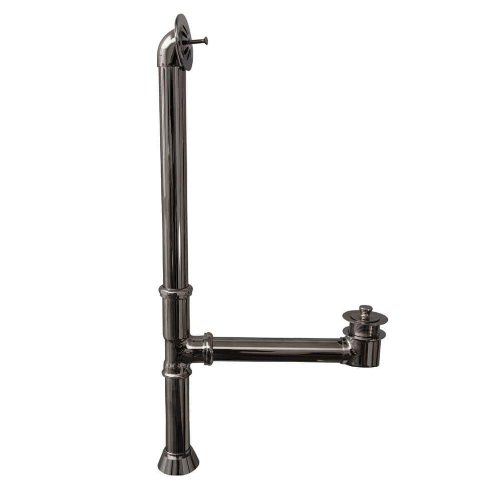 Pegasus 3 in. Brass Leg Tub Drain with Twist-and-Lift Stopper