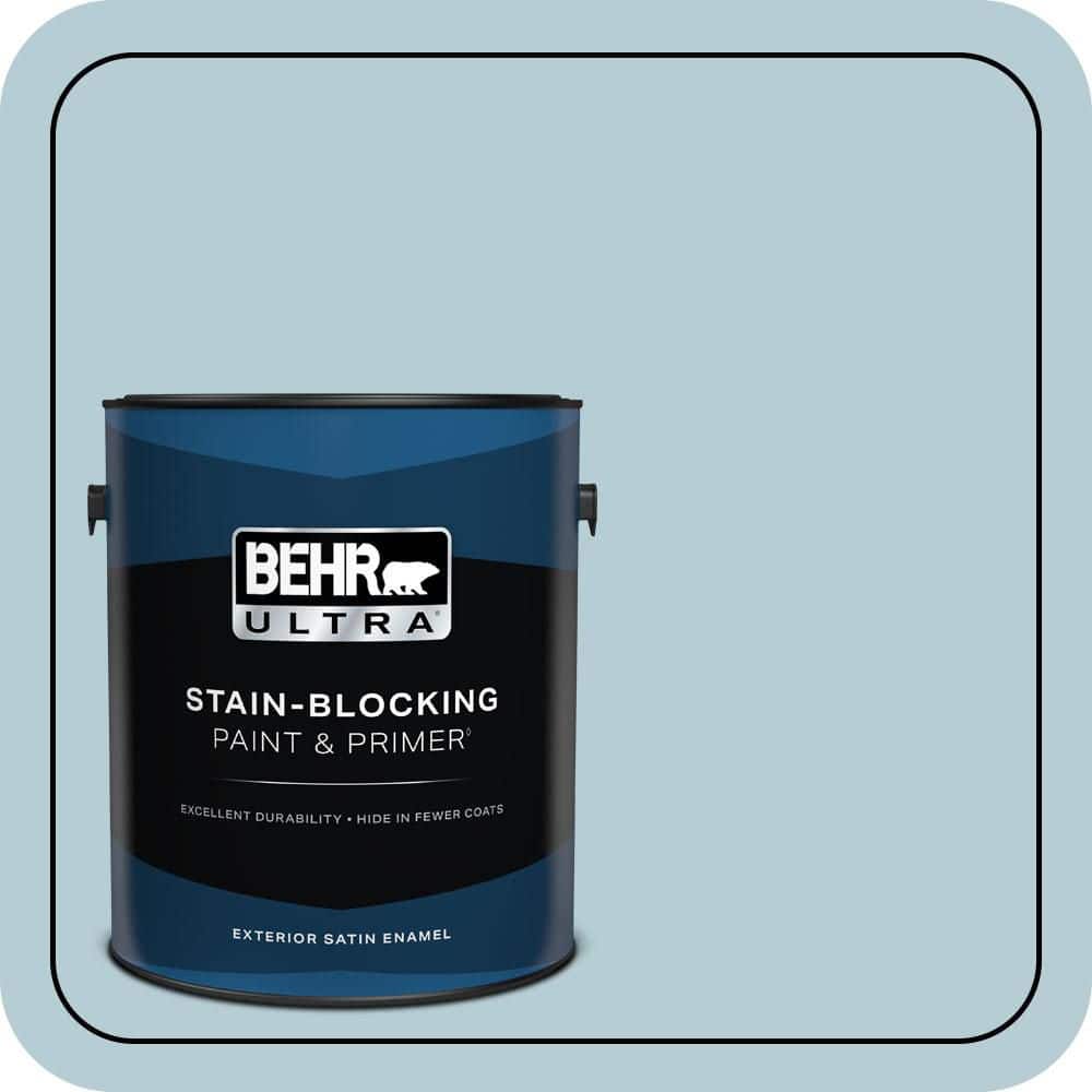 BEHR ULTRA 1 gal. #530E-3 Sonata Satin Enamel Exterior Paint & Primer