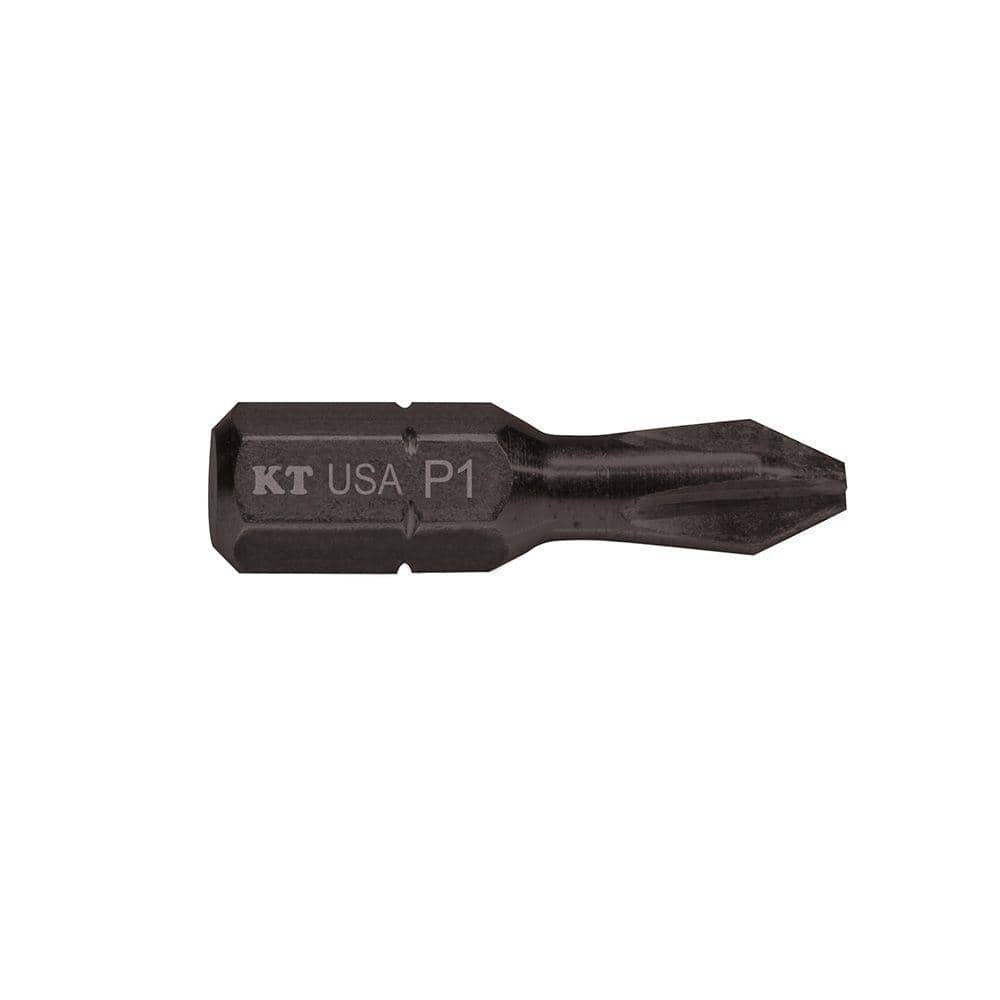 Klein Tools #1 Phillips 1 in. Steel Insert Power Driver Bit (5-Pack) (1)