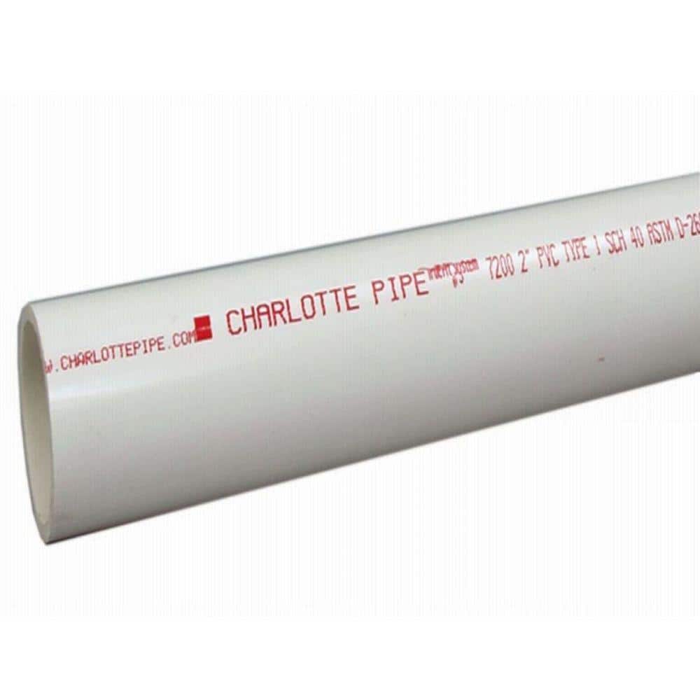 Charlotte Pipe 1-1/2 in. x 10 ft. PVC Schedule 40 DWV Pipe