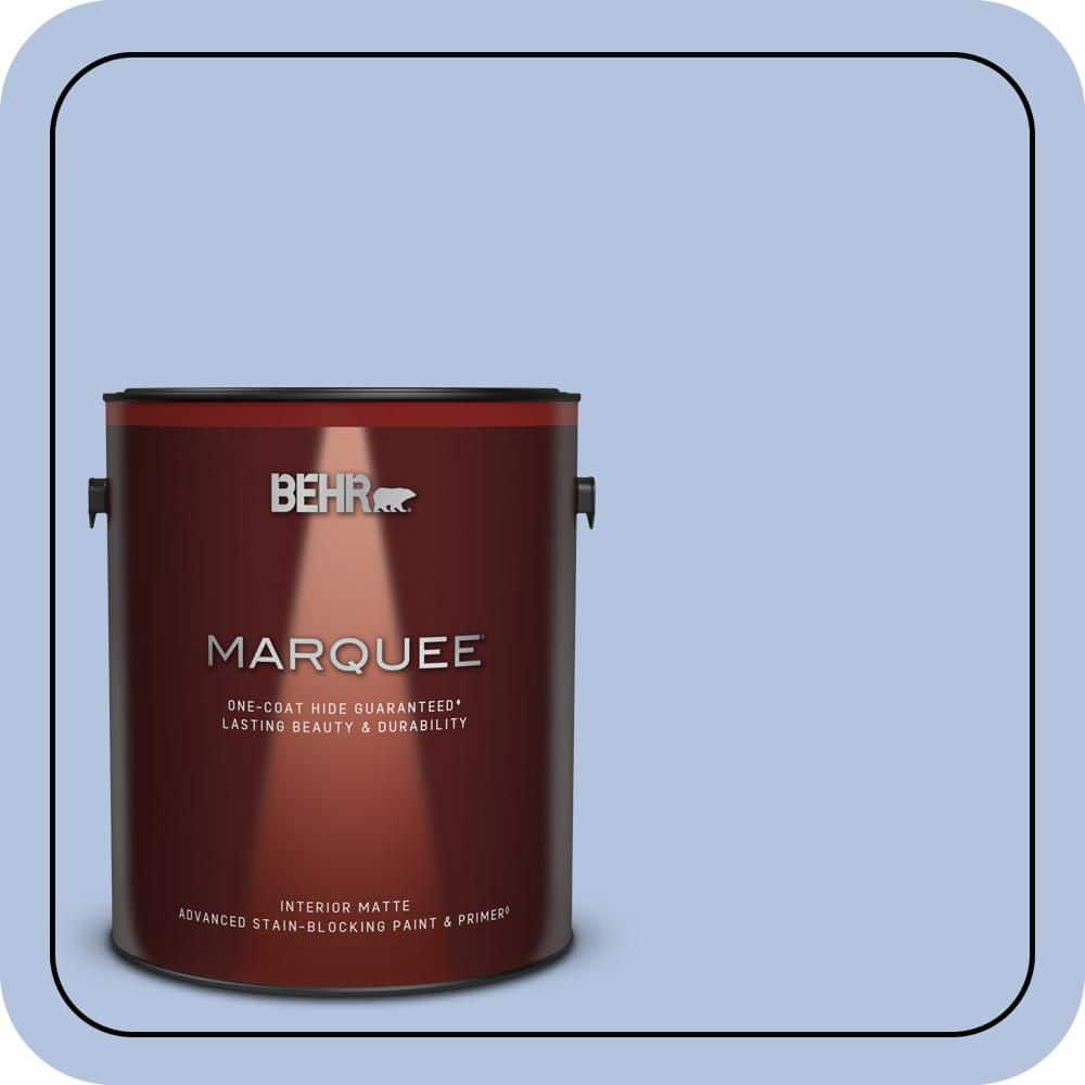 BEHR MARQUEE 1 gal. #600C-3 Periwinkle Bud Matte Interior Paint & Primer