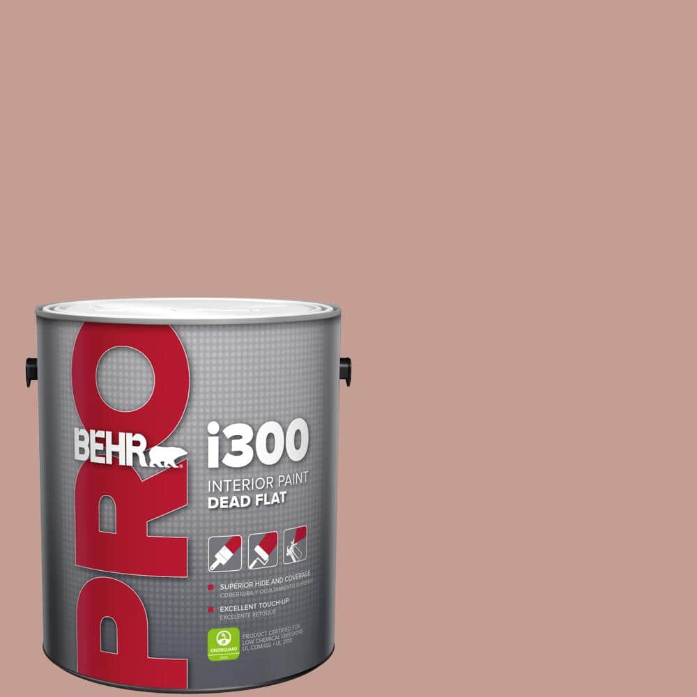 BEHR PRO 1 gal. #S170-4 Retro Pink Dead Flat Interior Paint