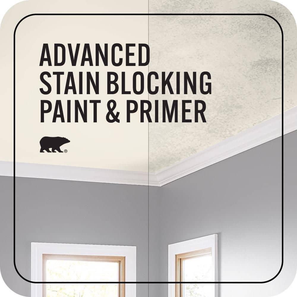 BEHR MARQUEE 1 gal. #HDC-NT-08 Papier Blanc Ceiling Flat Interior Paint & Primer (3)
