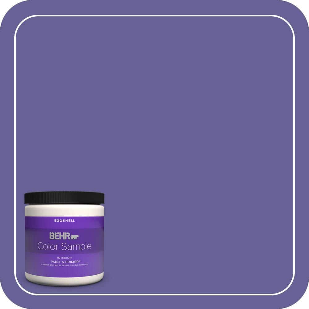BEHR PREMIUM PLUS 8 oz. #T15-13 Prime Purple Eggshell Enamel Interior Paint & Primer Color Sample