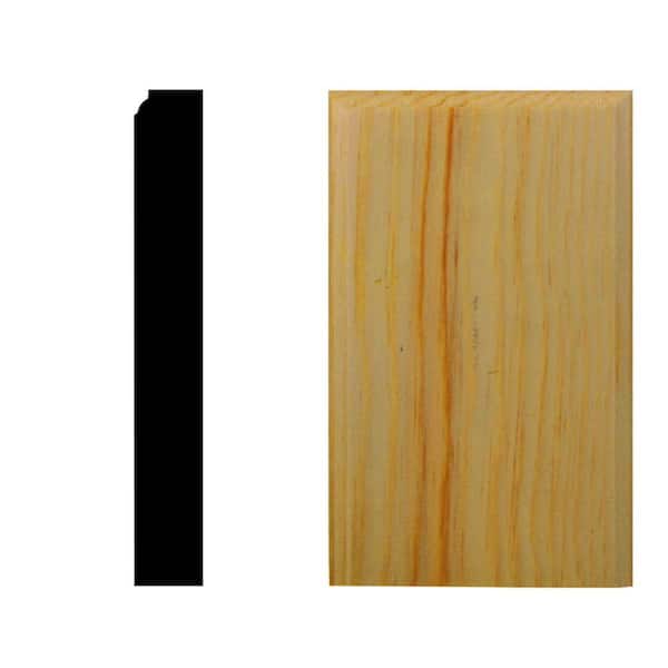 HOUSE OF FARA 7/8 in. x 2-1/2 in. x 5 in. Pine Plinth Block