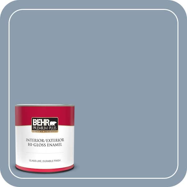 BEHR PREMIUM PLUS #BNC-08 Sonata Blue Enamel & Primer Color Sample (2)