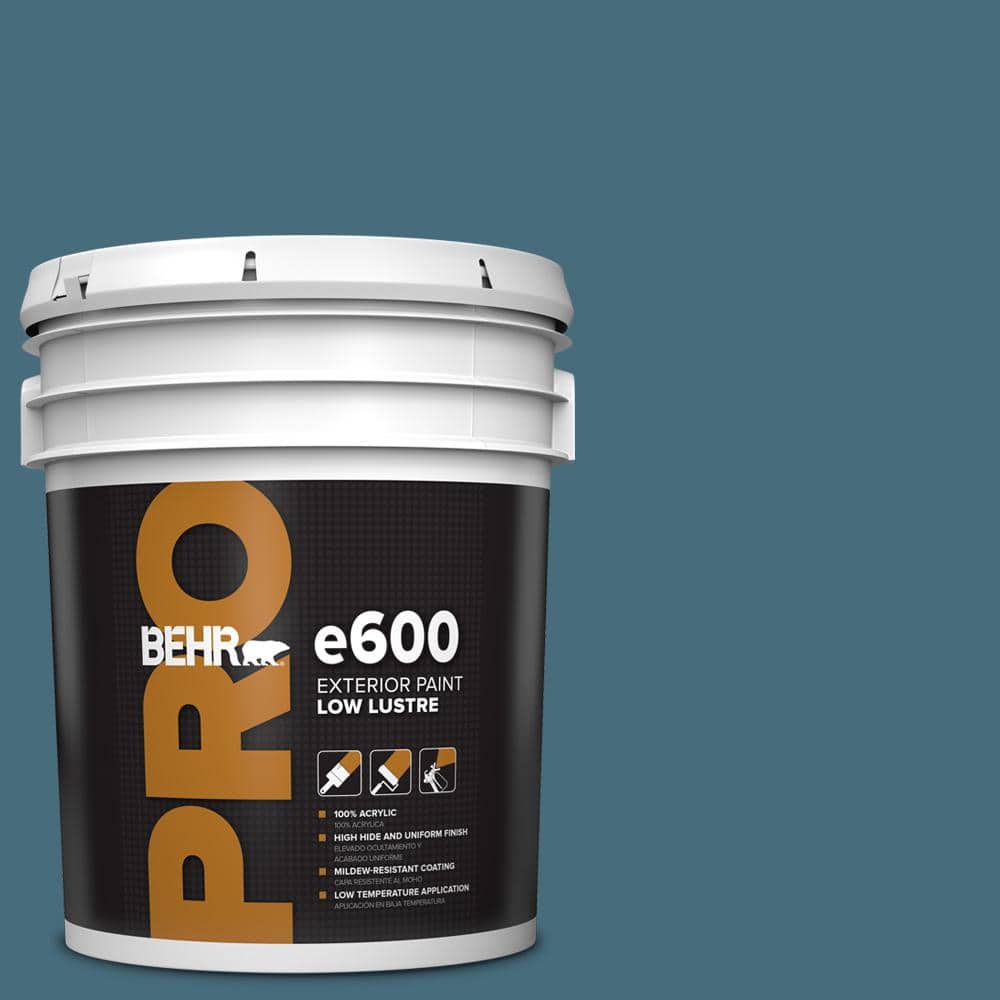 BEHR PRO 5 gal. #S480-6 Poseidon Low Luster Exterior Paint
