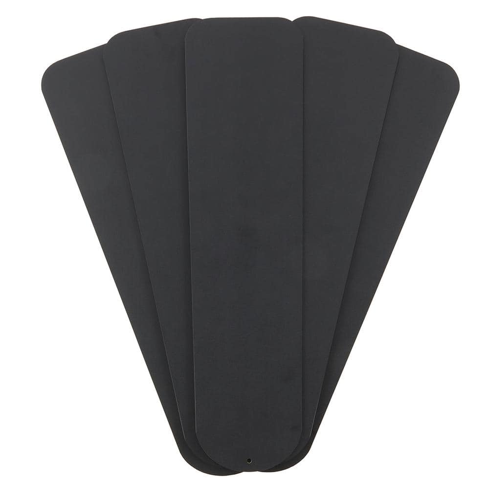 Commercial Electric 52 in. Matte Black/Wengue Indoor Reversible Replacement Fan Blades (5-Pack) (4)