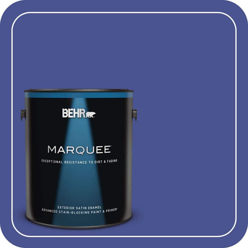 BEHR MARQUEE 1 gal. #P540-7 Canyon Iris Satin Enamel Exterior Paint & Primer