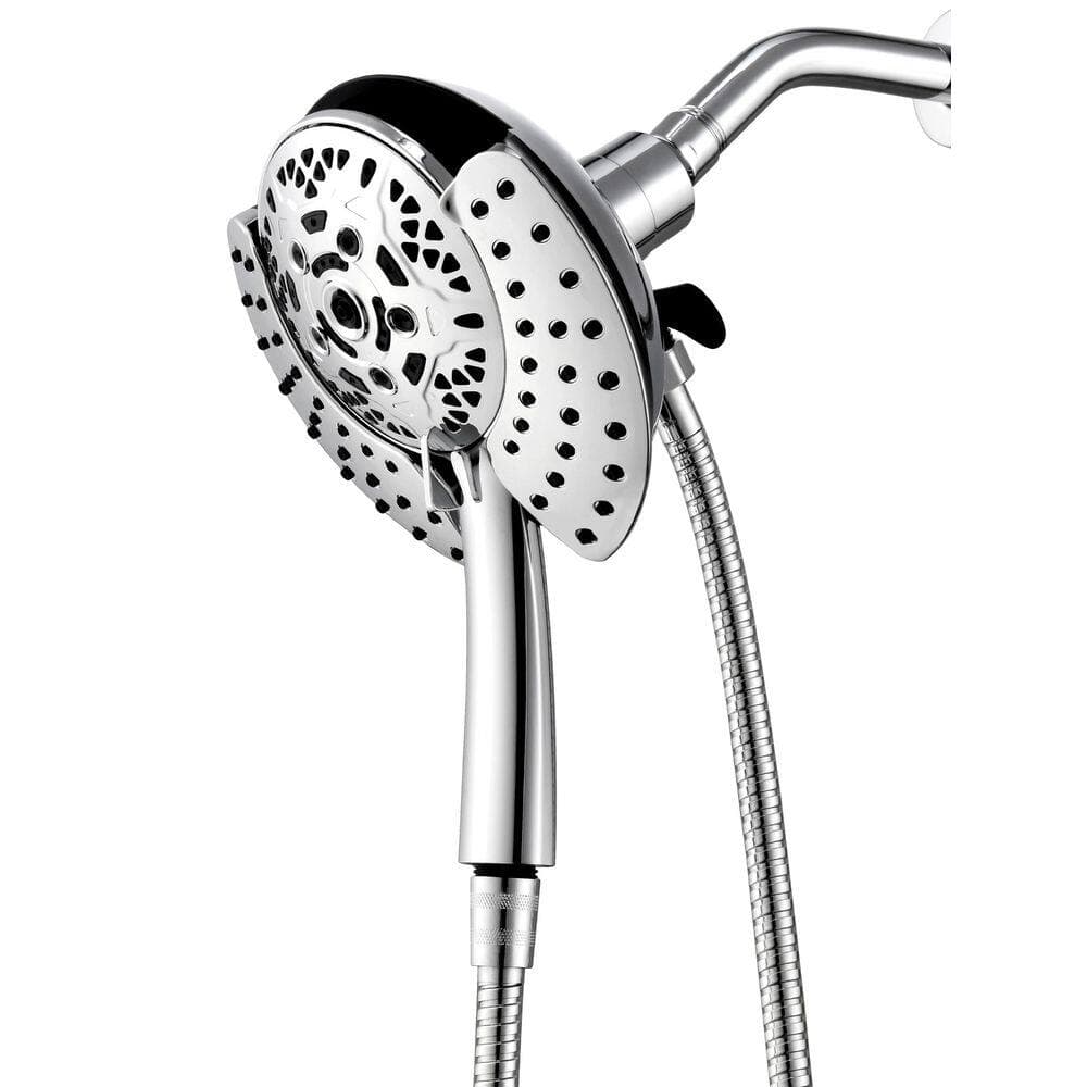 Wudkey Shower Heads with Handheld Spray Combo Included 60 in. Rotatable Stainless Steel Hose (1)