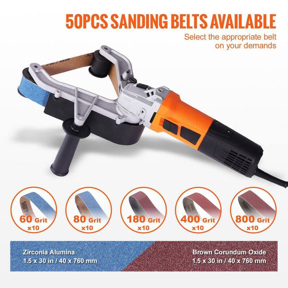 SKYSHALO Pipe Tube Polisher Sander 1000-Watt Pipe Belt Sander, Professional Belt Sander Grinding Machine for Burnishing Finishing (3)