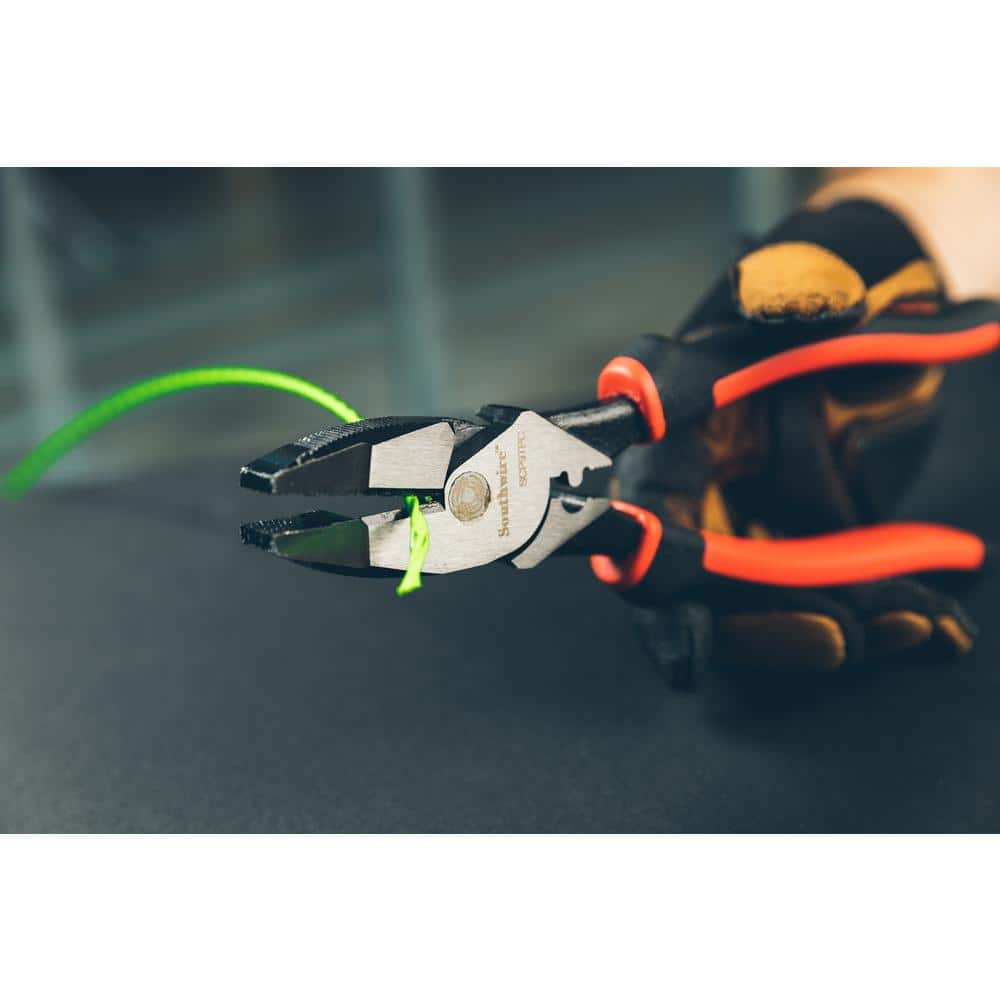 Southwire 9 in. Hi-Leverage Side Cutting Pliers with Crimp-Tape Puller (2)