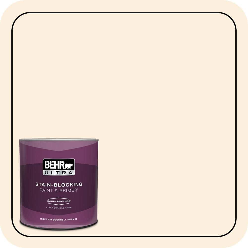 BEHR ULTRA 1 qt. #PWN-40 Elegant Ivory Extra Durable Eggshell Enamel Interior Paint & Primer