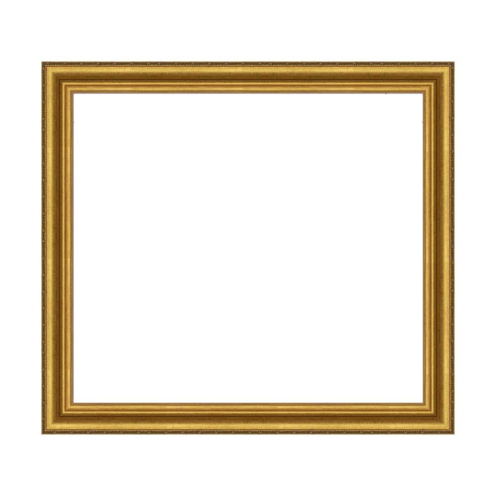 Amanti Art Mirror Makeover Parlor Gold 41.25 in. W x 37.25 in. H Bathroom Mirror Frame Border Kit-Fits a 40 x 36 Mirror (1)