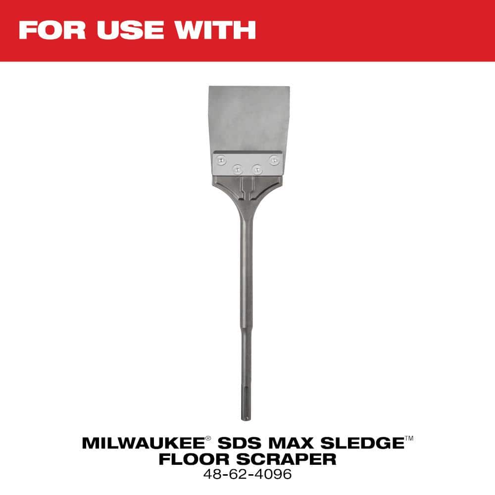 Milwaukee SDS Max Floor Scraper Replacement Kit (3)