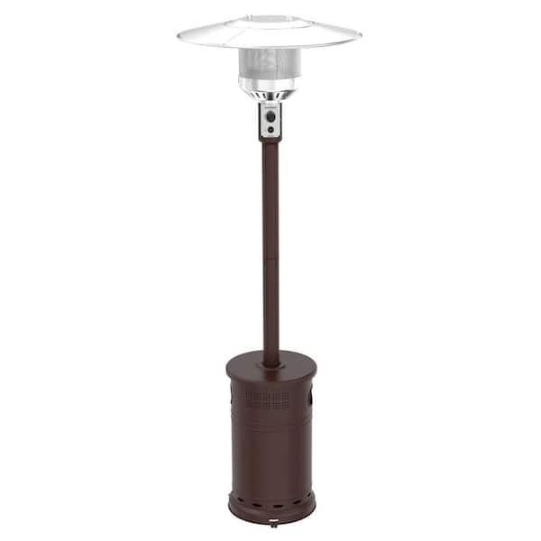 Nexgrill Sundara 48,000 BTU Bronze Propane Standing Patio Heater with Wheels (2)