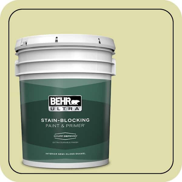 BEHR ULTRA 5 gal. #P360-3 Tonic Extra Durable Semi-Gloss Enamel Interior Paint & Primer (2)