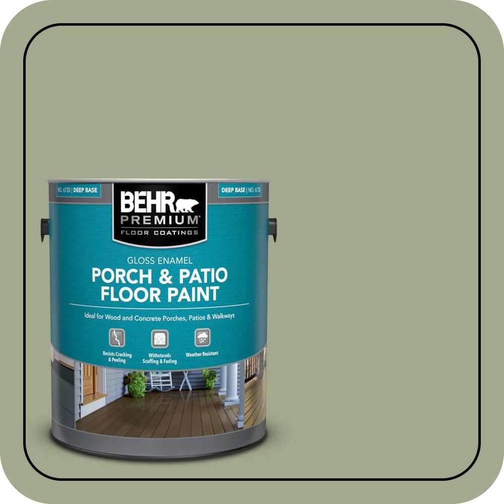 BEHR PREMIUM 1 gal. #420F-4 Sagey Gloss Enamel Interior/Exterior Porch and Patio Floor Paint