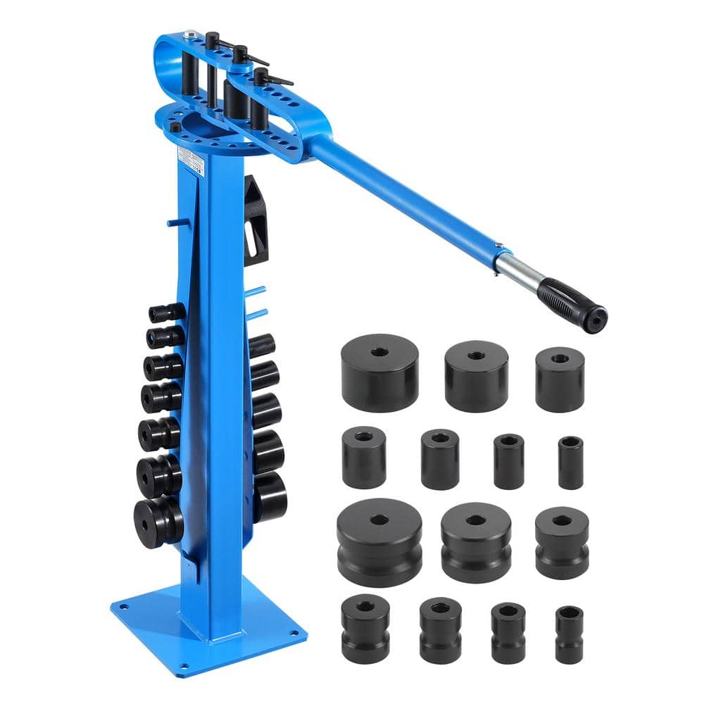 VEVOR Manual Bending Machine, Max 2 in. O.D. Pipe Tube Bender with 14-Bending Dies, 200° Heavy-Duty Tube Bending Tool