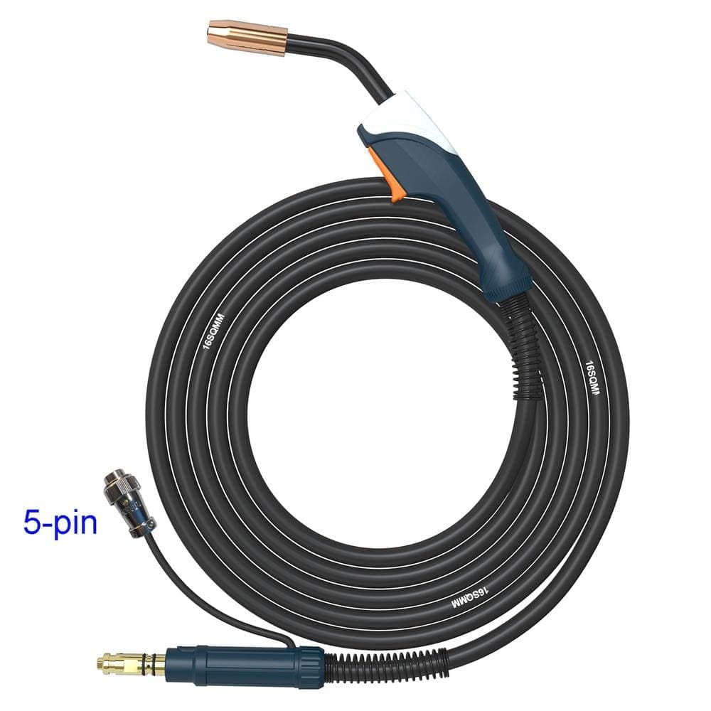 AMICO POWER MIG15200B, 5-Pin, 15 ft., 200 Amp MIG Torch, Use for MIG-140GS/160GS/200GS, MTS-185/205 and MIG-160/MIG-180/200