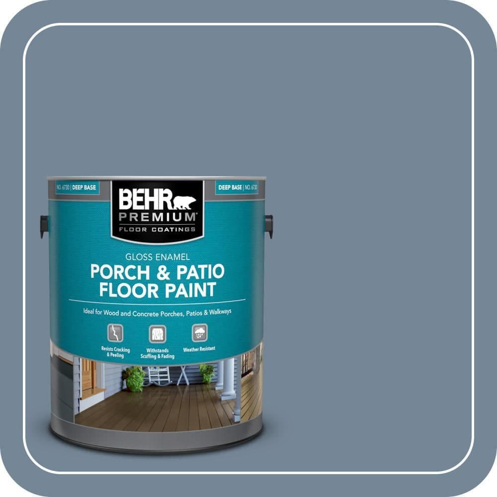 BEHR PREMIUM 1 gal. #570F-5 Skipper Gloss Enamel Interior/Exterior Porch and Patio Floor Paint