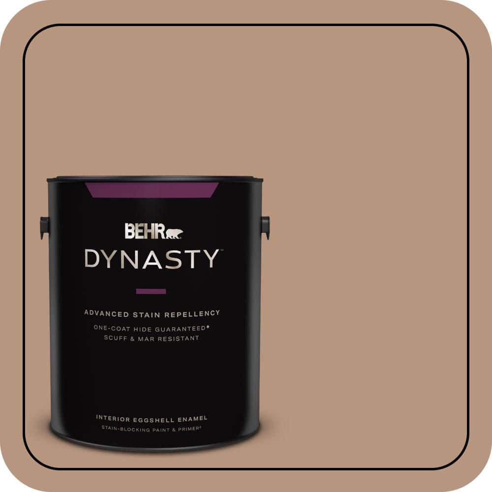 BEHR DYNASTY 1 gal. #S220-4 Potters Clay One-Coat Hide Eggshell Enamel Interior Stain-Blocking Paint & Primer