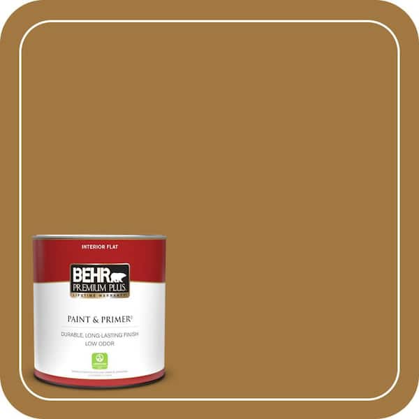 BEHR PREMIUM PLUS #310F-6 Goldenrod Tea Enamel & Primer Color Sample (2)