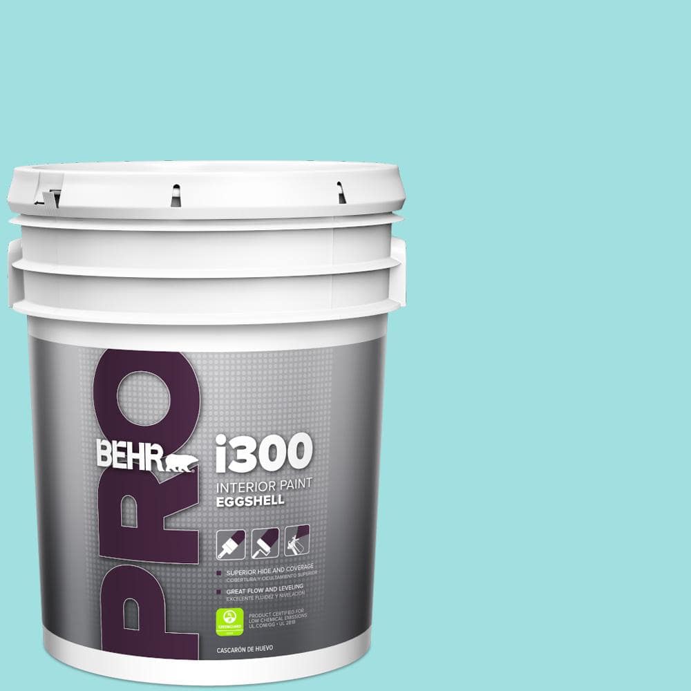 BEHR PRO 5 gal. #CE-02 Mermaid Tears Eggshell Interior Paint