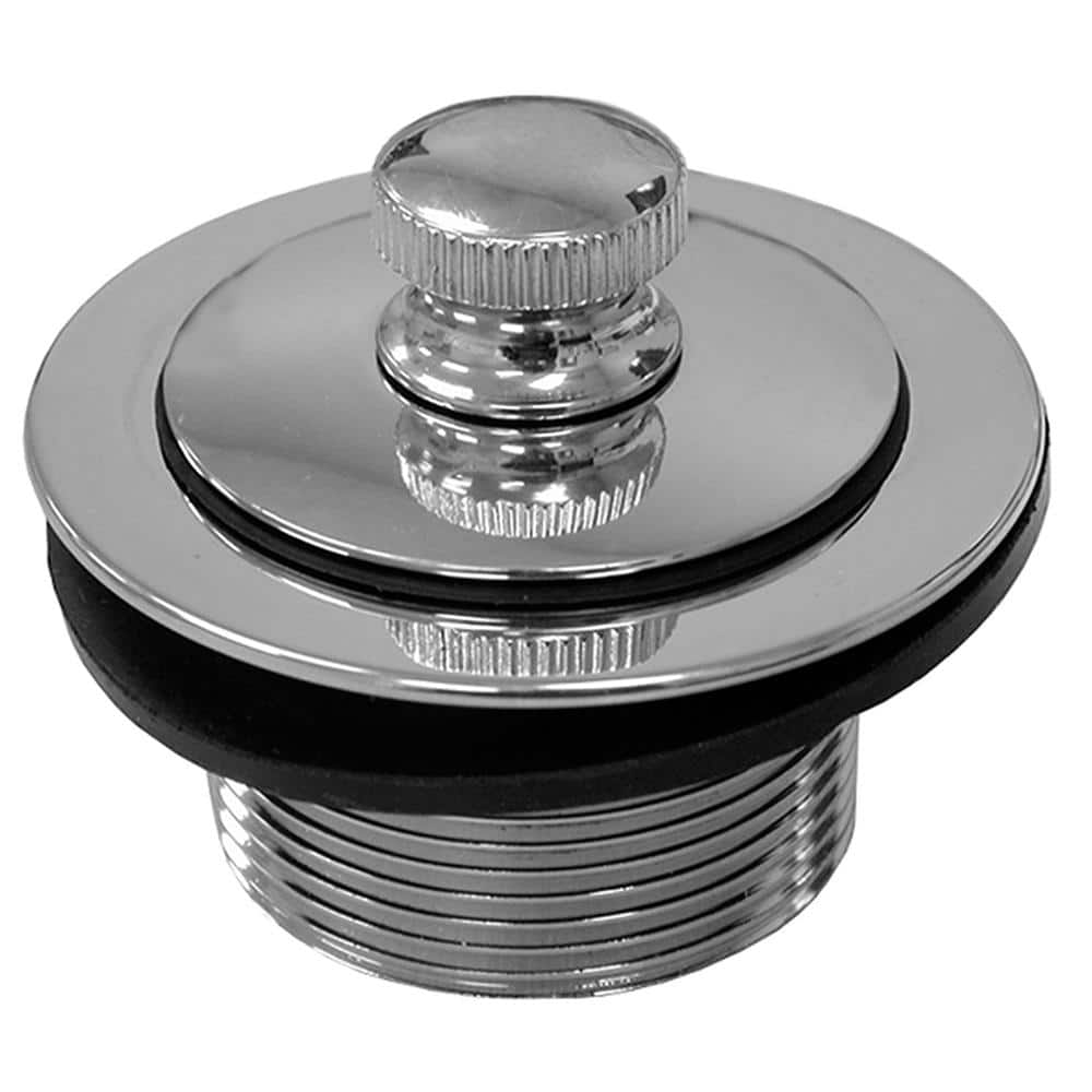 JONES STEPHENS 1-1/2 in. Friction Lift Bath Tub Drain with 1-7/8 in. O.D. Coarse Threads, Chrome Plated