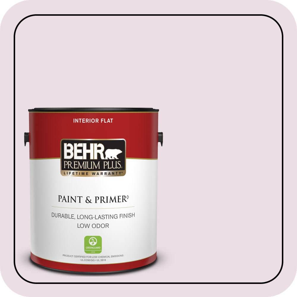 BEHR PREMIUM PLUS 1 gal. #680C-2 Wing Flutter Flat Low Odor Interior Paint & Primer (1)