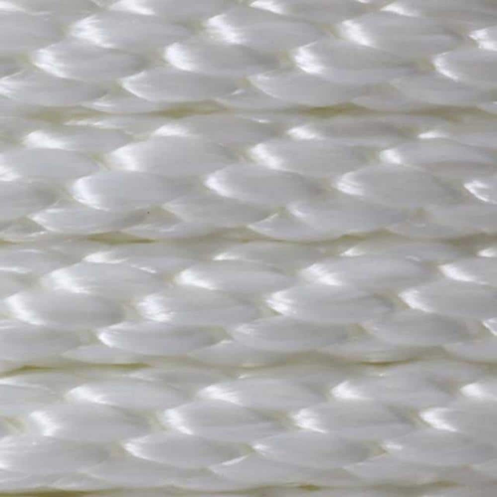 KingCord 1/8 in. x 1000 ft. White Smooth Braid Nylon Rope (2)