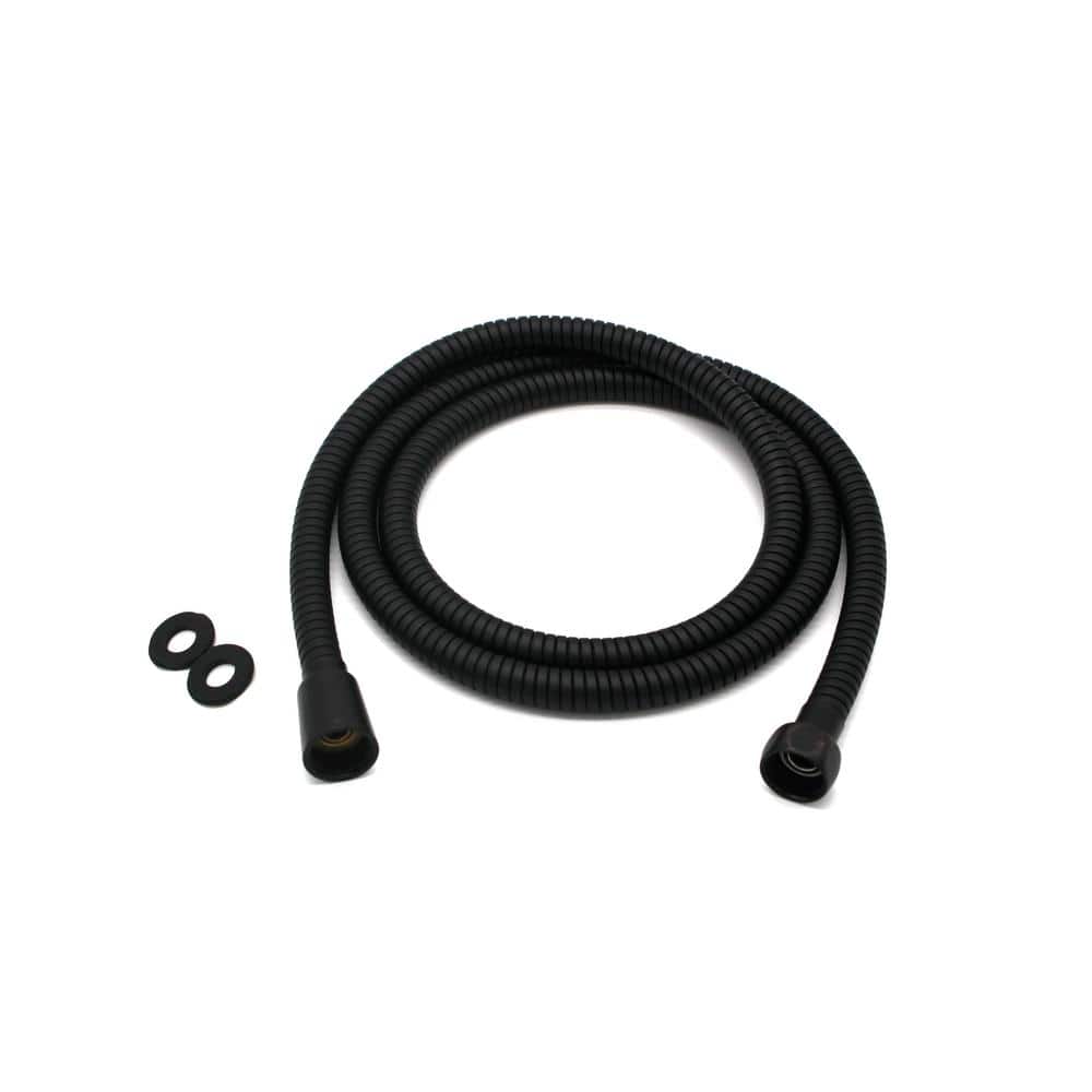 Westbrass 60 in. Stainless Steel Handheld Spiral Shower Hose, Oil Rubbed Bronze (1)
