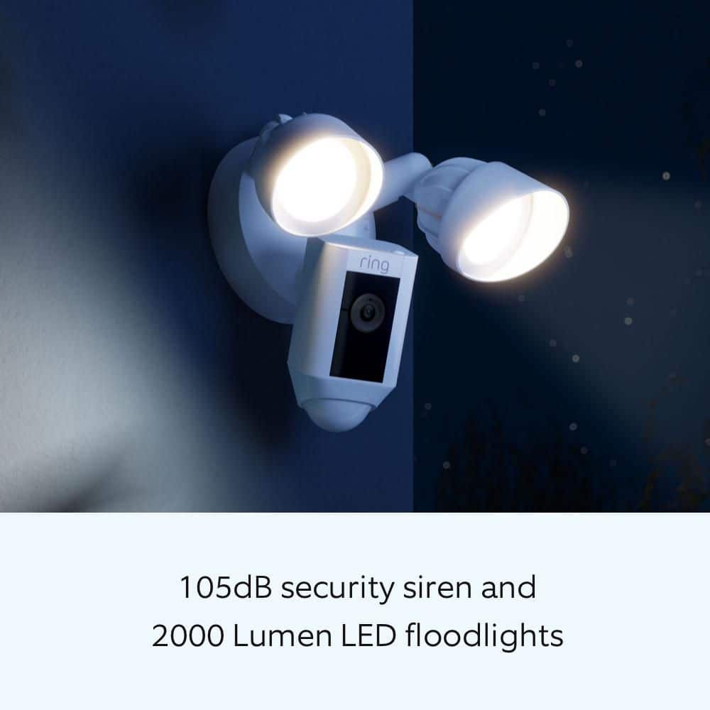 Ring Floodlight Cam Plus Wired - Outdoor Smart Security Camera with Two LED Lights, Two-Way Talk, Color Night Vision, Black (4)