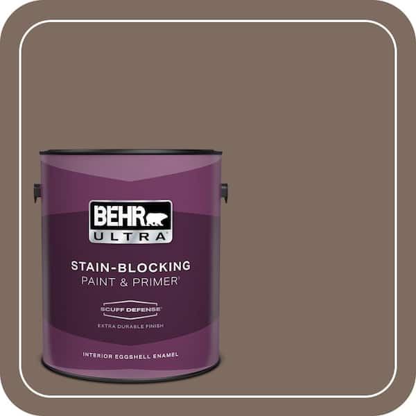 BEHR ULTRA 1 gal. #PPU5-03 Antique Earth Extra Durable Eggshell Enamel Interior Paint & Primer (2)