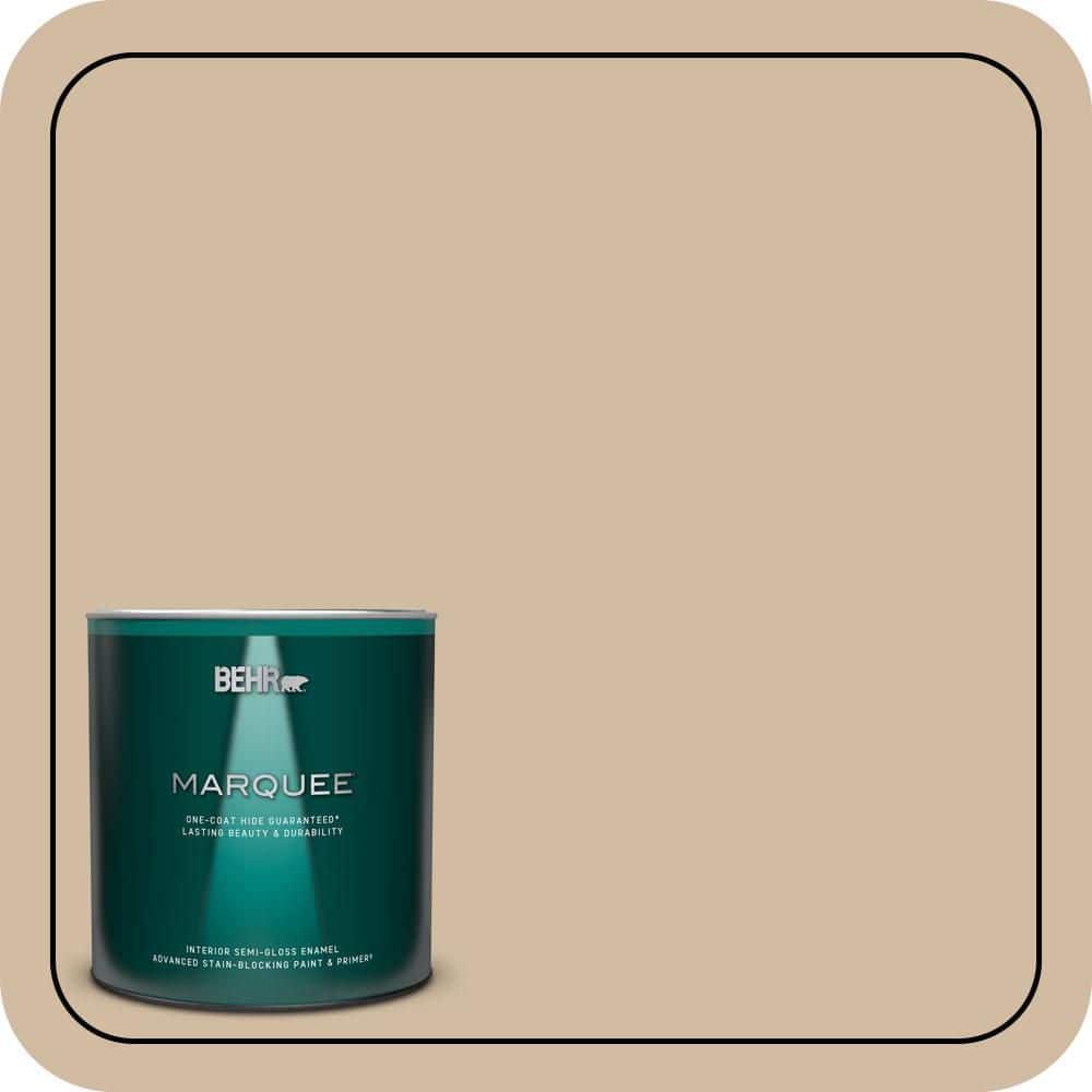 BEHR MARQUEE 1 qt. #N270-3 Coco Semi-Gloss Enamel Interior Paint & Primer
