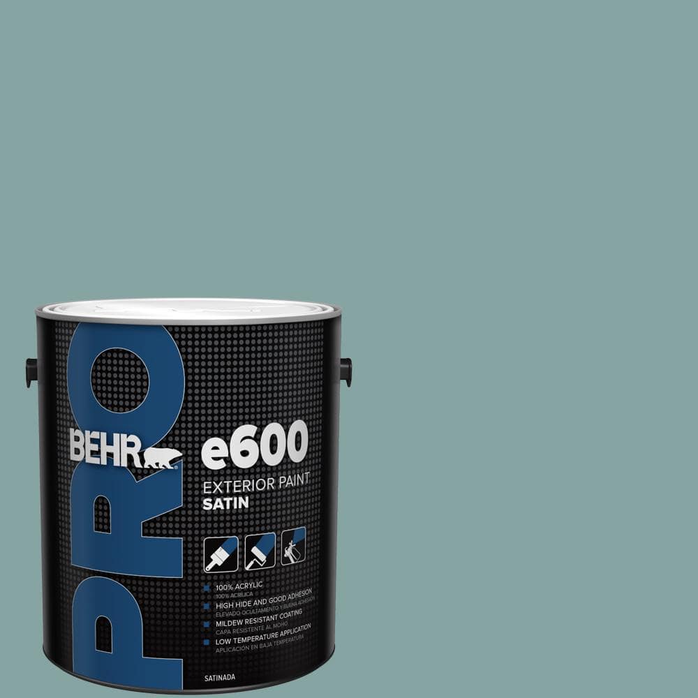 BEHR PRO 1 gal. #PPU13-08 Venus Teal Satin Exterior Paint