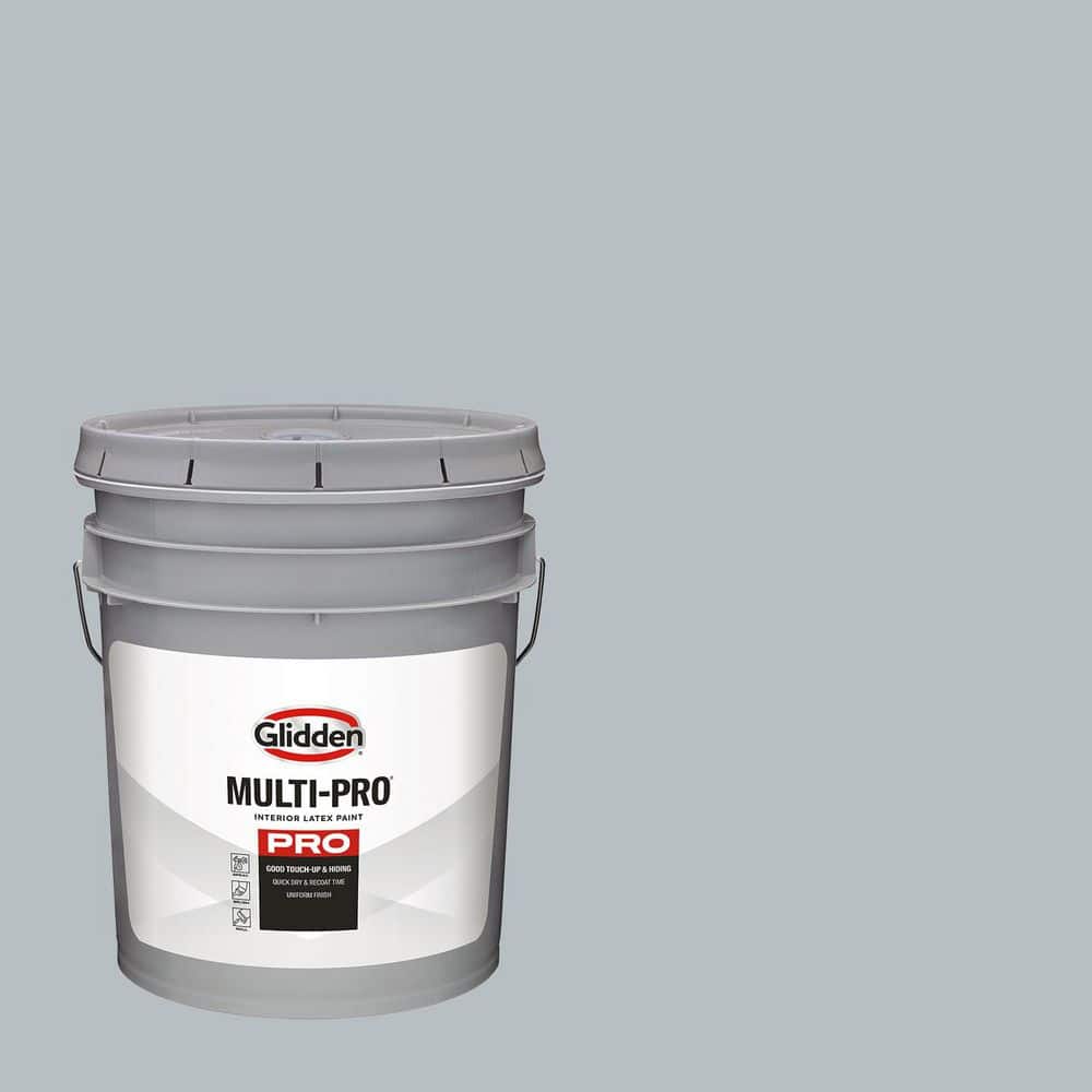 Glidden Multi-Pro 5 gal. PPG1012-4 Gray Frost Eggshell Interior Paint