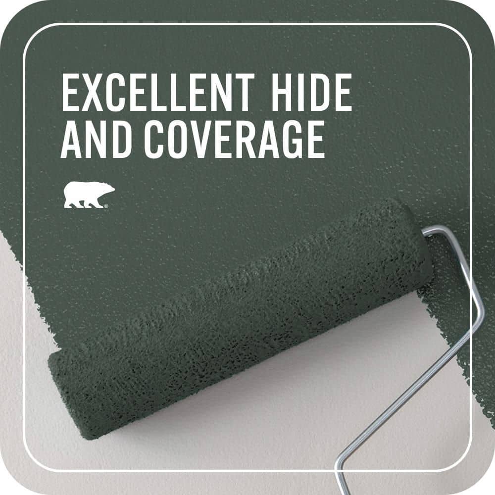 BEHR PREMIUM PLUS #ECC-45-3 Conifer Flat Interior/Exterior Paint & Primer Color Sample (4)