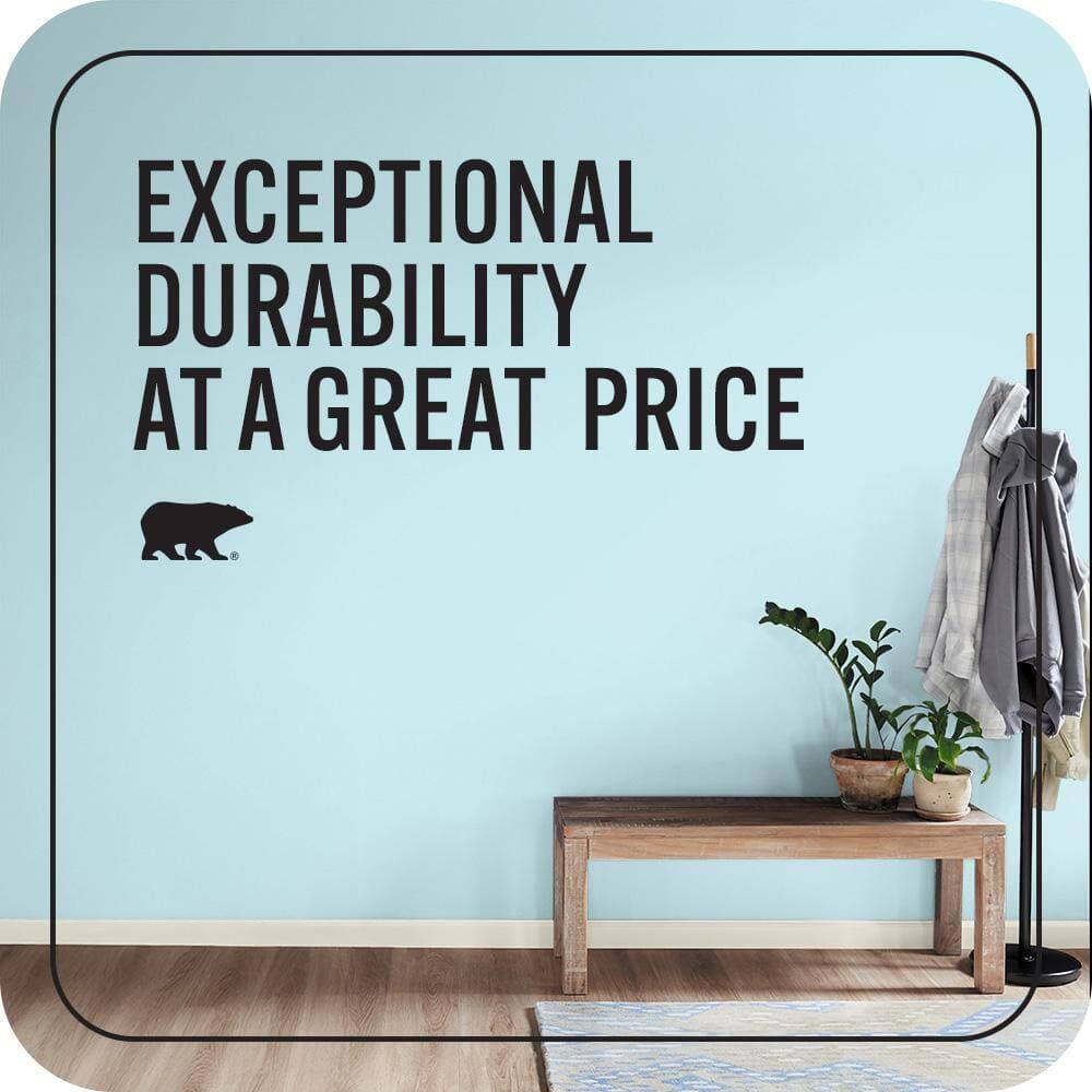 BEHR PREMIUM PLUS #P480-1 Niagara Mist Enamel EcoMix Plant-Based & Primer (4)