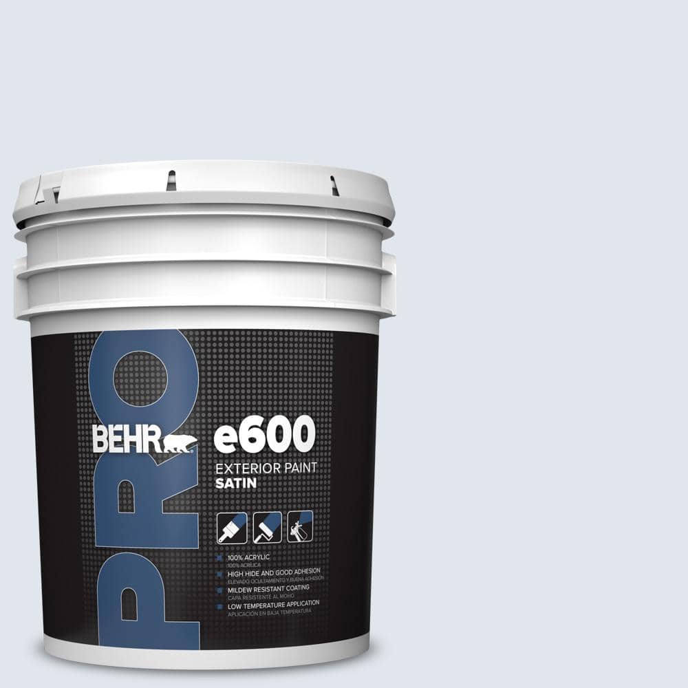 BEHR PRO 5 gal. #600E-1 Genteel Lavender Satin Exterior Paint