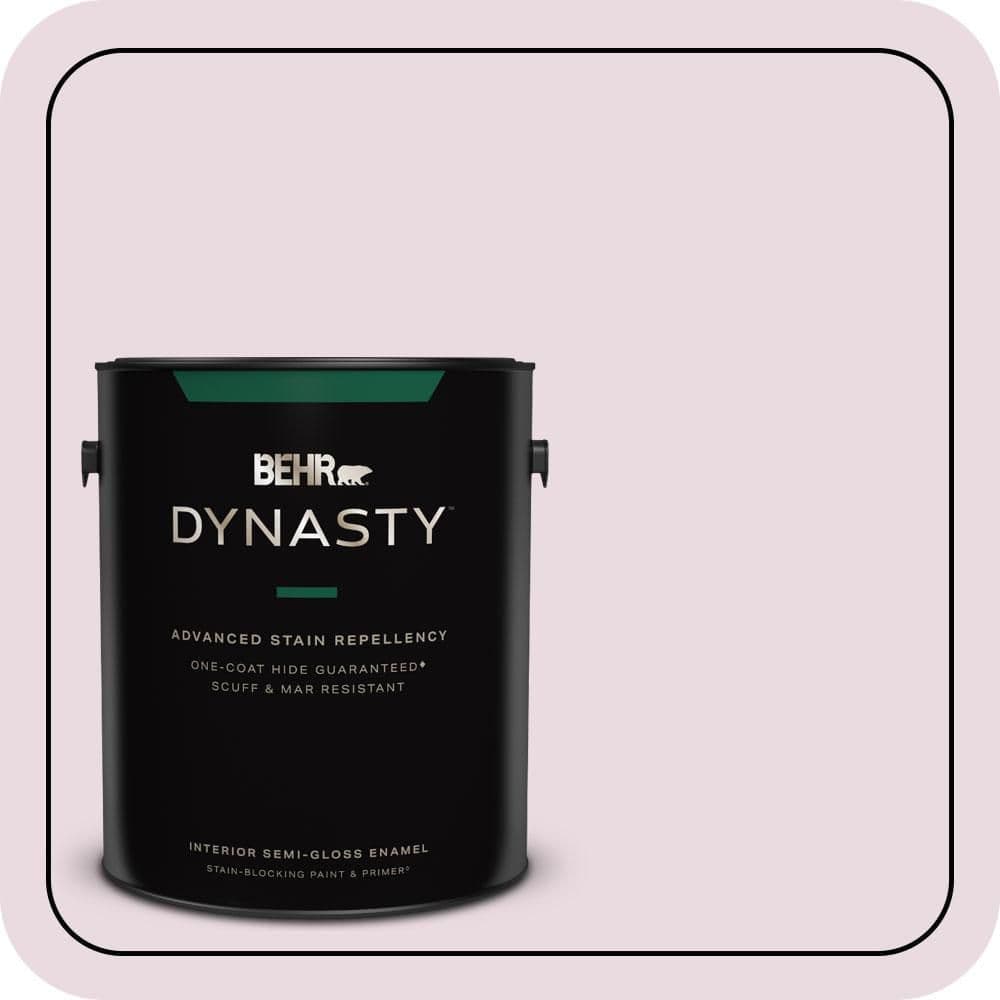BEHR DYNASTY 1 gal. #S120-1 Wine Pairing Semi-Gloss Enamel Interior Stain-Blocking Paint & Primer