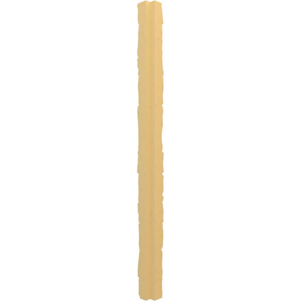Ekena Millwork Universal Outside Corner for EverStone Faux Stone Siding Panels, 3"W x 3"D x 48"H, Desert Sand Color (2)